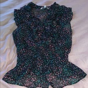 Floral Blouse with buttons